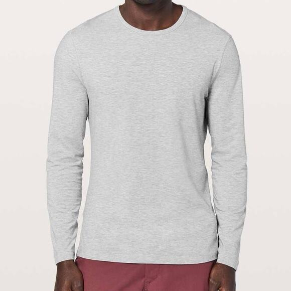 Lululemon 5 Year Basic Long Sleeve Heathered Core Gray - Picture 1 of 6
